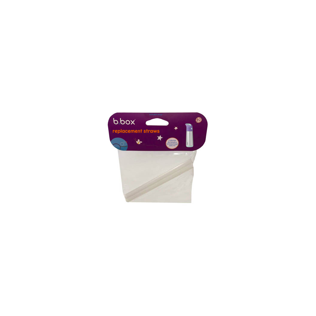 Zestaw Słomek do Bidonu Termicznego 500 ml i Butelki Tritanowej 600 - B.BOX - 2 sztuki