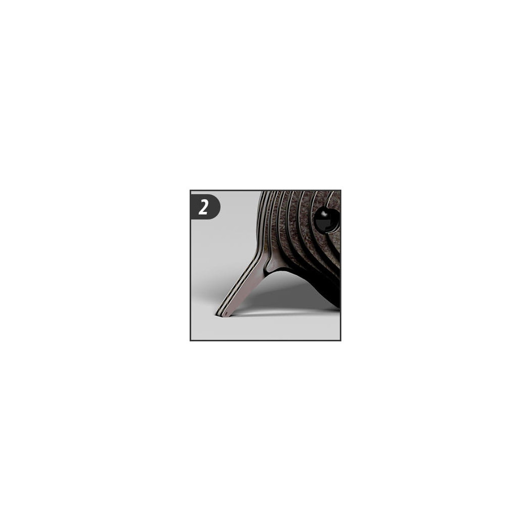 Ptak Kiwi - Eko Układanka 3D - Eugy