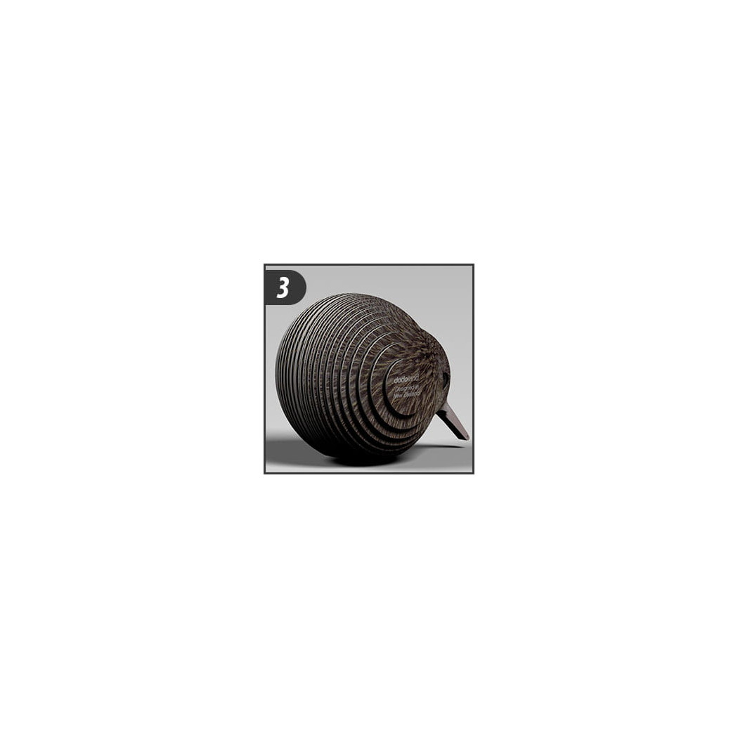 Ptak Kiwi - Eko Układanka 3D - Eugy