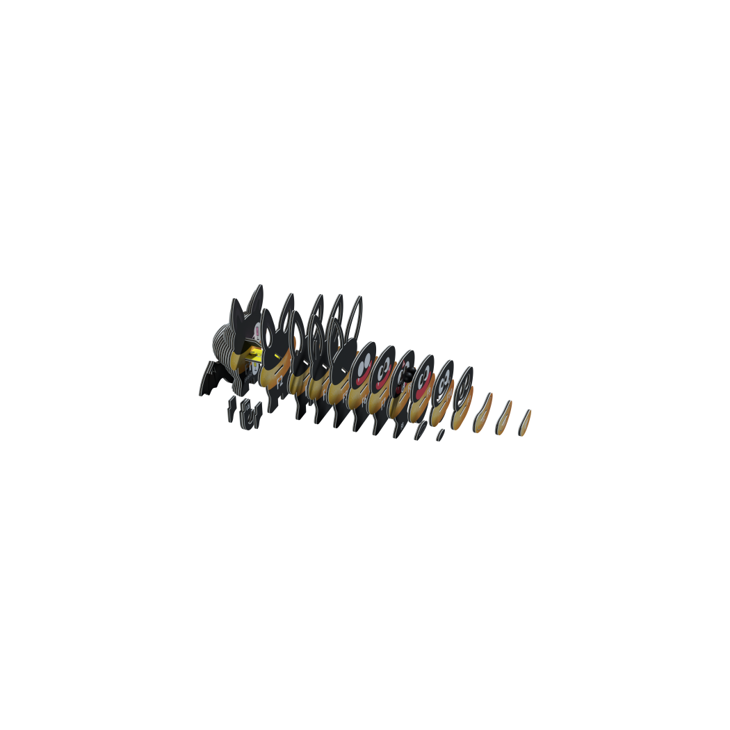 Nietoperz - Eko Układanka 3D - Eugy