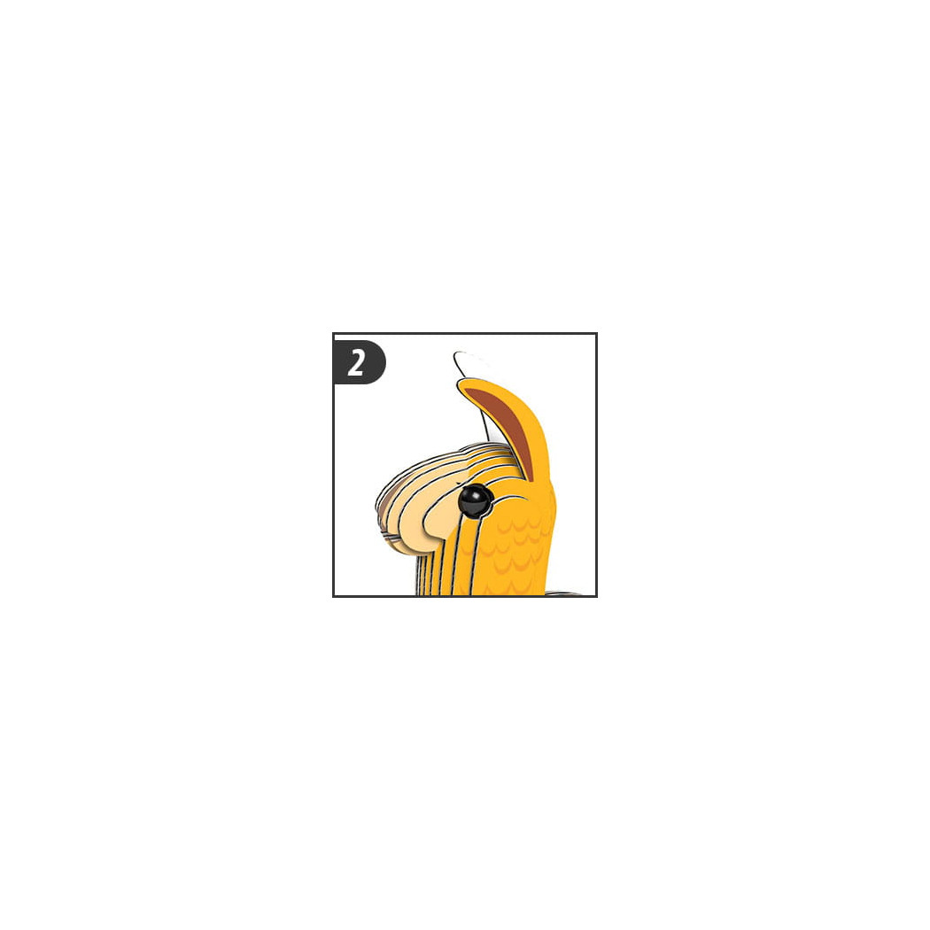 Lama - Eko Układanka 3D - Eugy