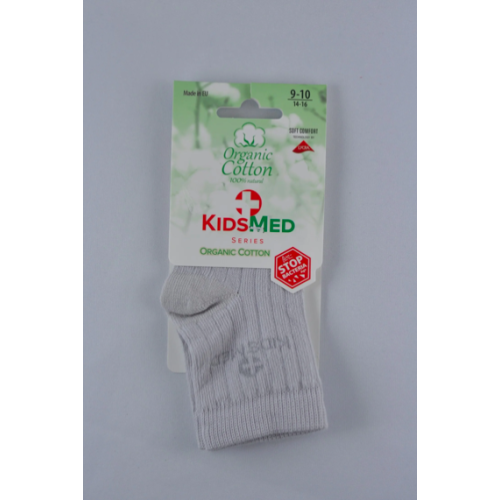 Skarpetki bawełniane organiczne - szare - 9-10 cm - 6-12 miesięcy - KidsMed