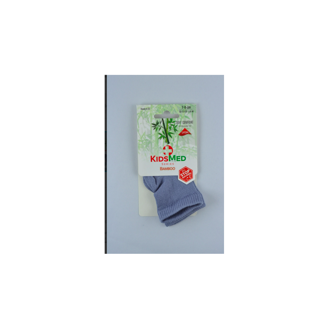 Skarpetki bambusowe - szare - 7-8 cm - 3-6 miesięcy - KidsMed