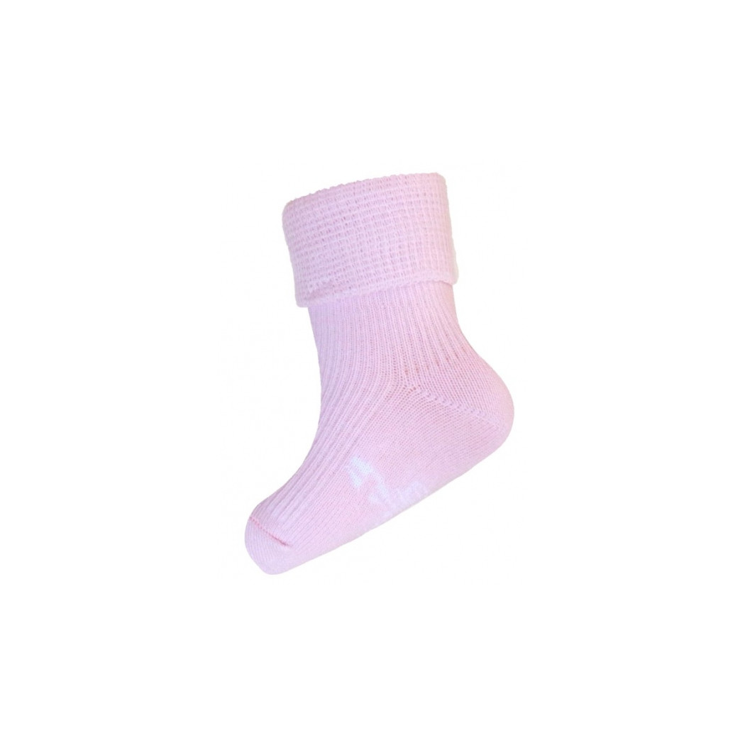 Skarpetki bezuciskowe z zakładką - różowe - 9-10 cm - 6-12 miesięcy - KidsMed
