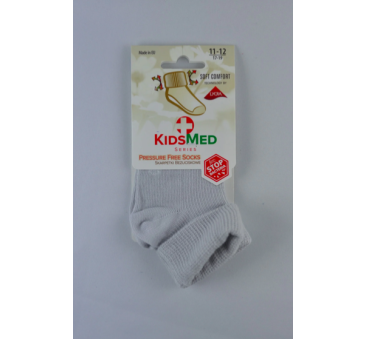 Skarpetki bezuciskowe z zakładką - szare - 11-12 cm - 12-18 miesięcy - KidsMed