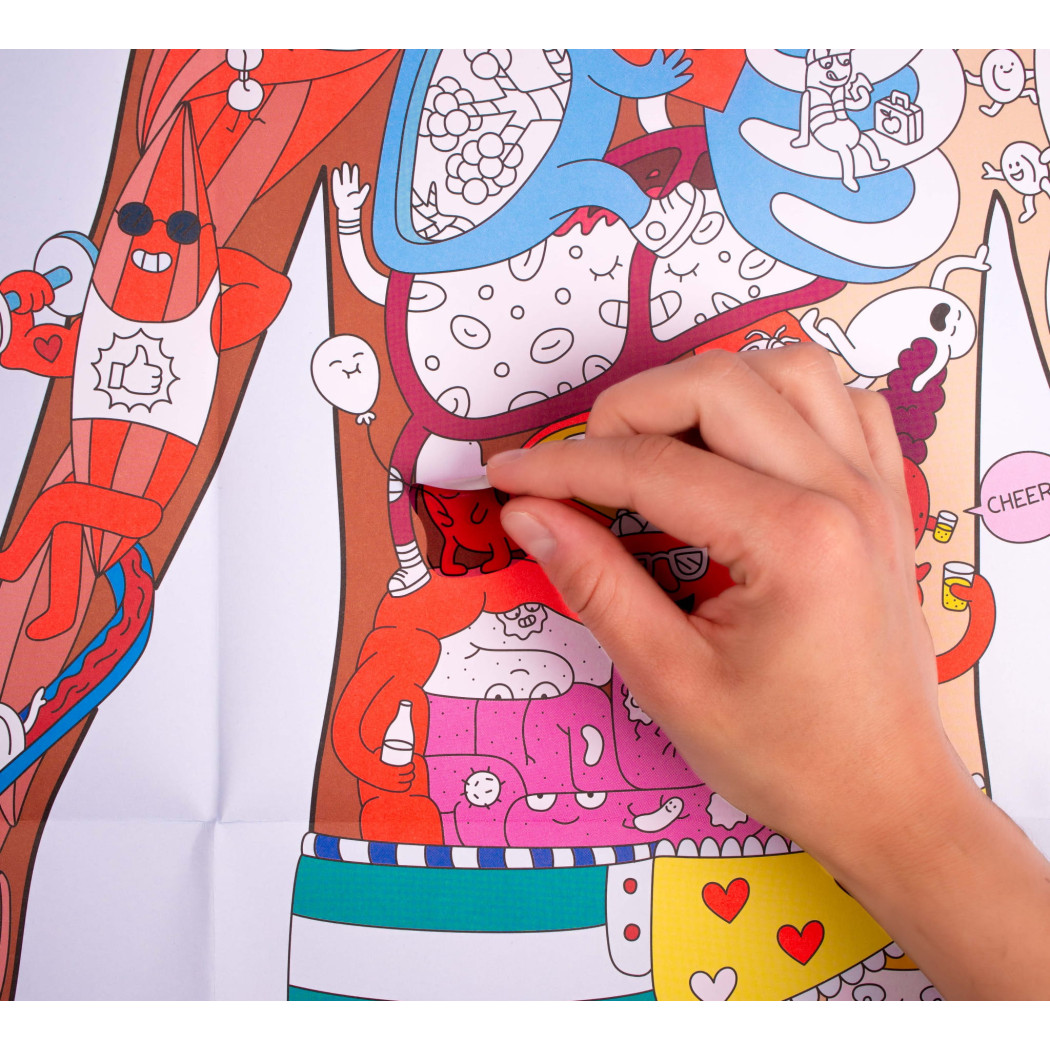 Plakat z Naklejkami - Moje Ciało - OMY