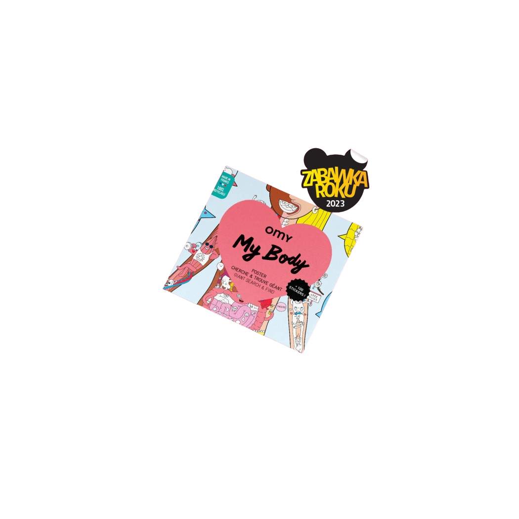 Plakat z Naklejkami - Moje Ciało - OMY