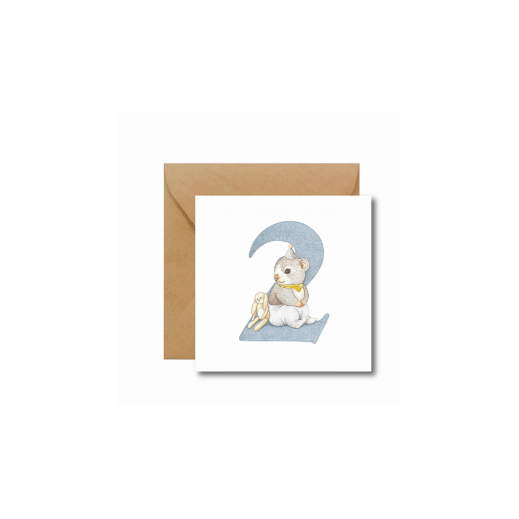 Kartka Na Drugie Urodziny - Hi Little