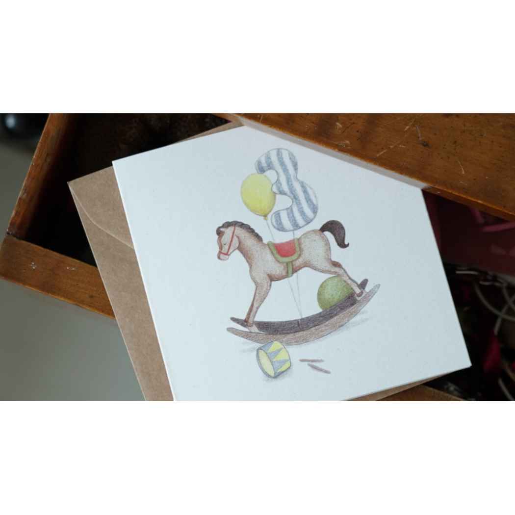 Kartka Na Trzecie Urodziny - Hi Little