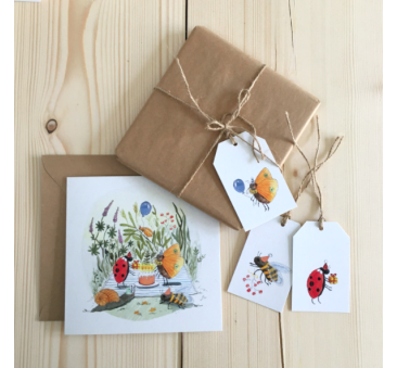 Przyjęcie w Ogrodzie - Kartka Urodzinowa - Hi Little