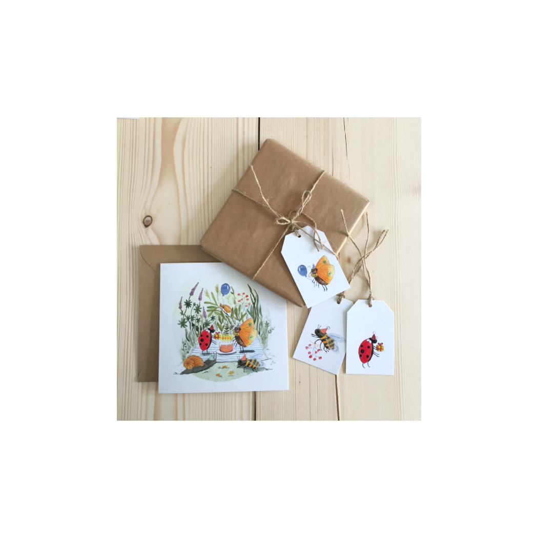 Przyjęcie w Ogrodzie - Kartka Urodzinowa - Hi Little