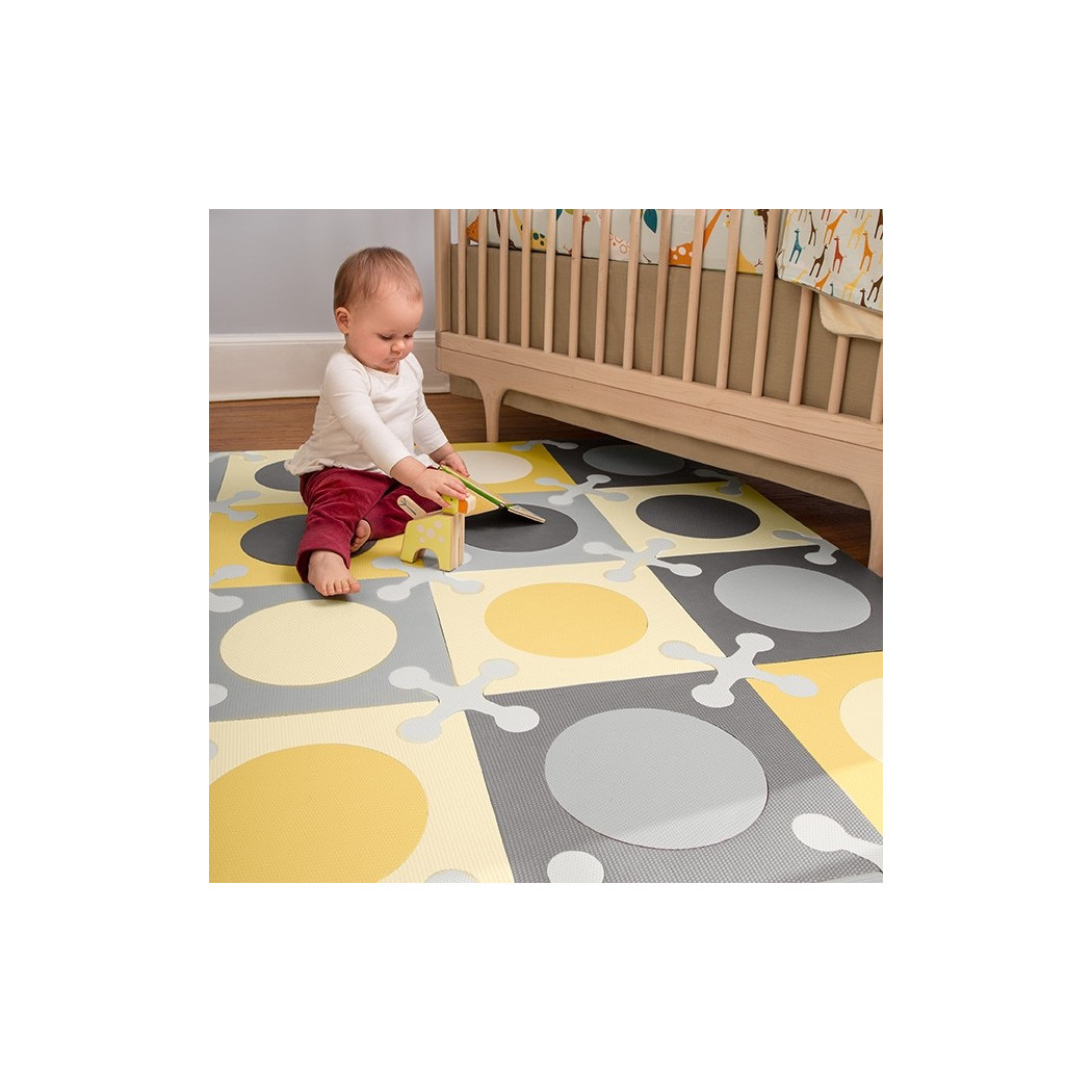 Mata Piankowa Playspot Grey/Gold - Szaro-Złota Bezpieczna - Skip Hop