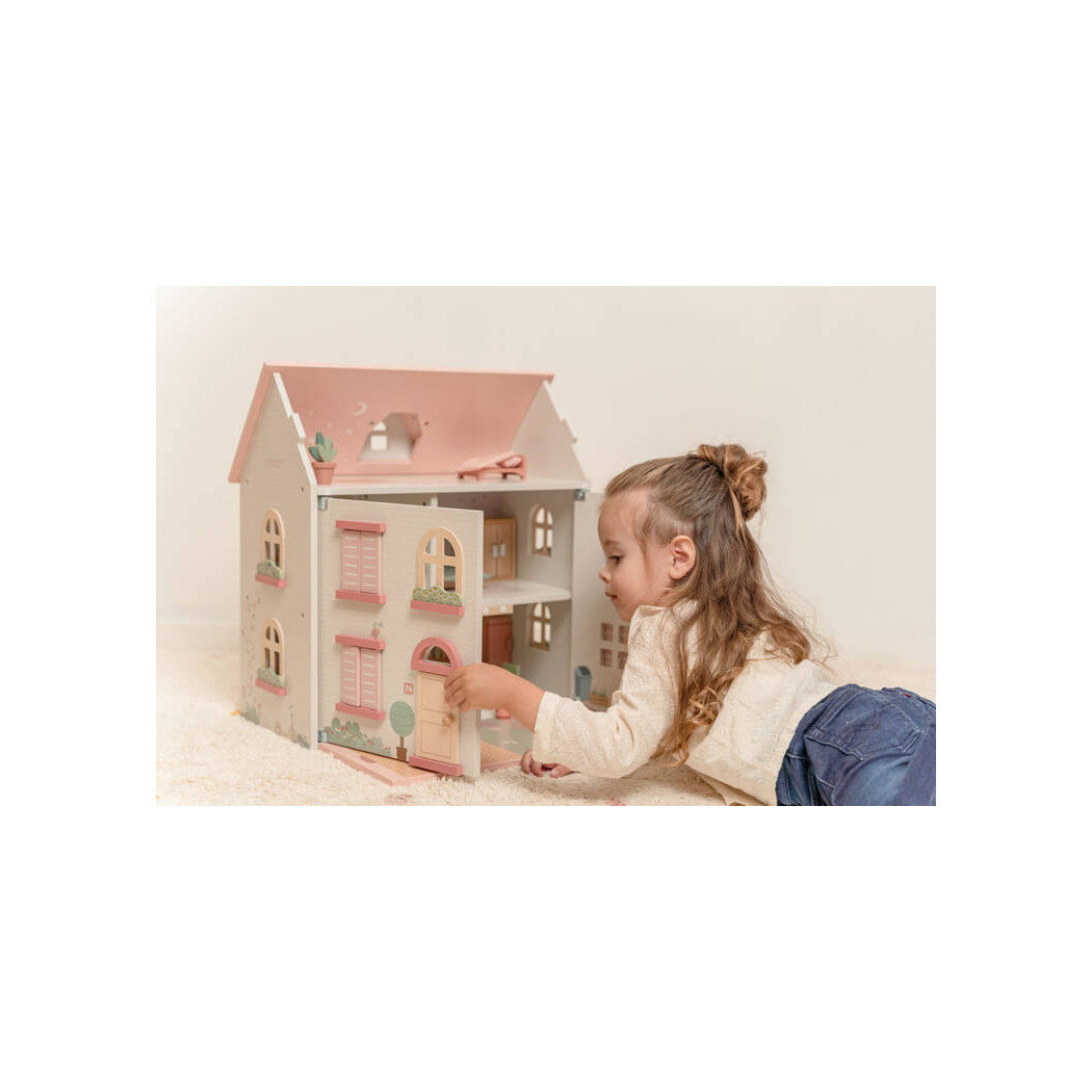 Duży Domek Dla Lalek FSC z Wyposażeniem - Little Dutch