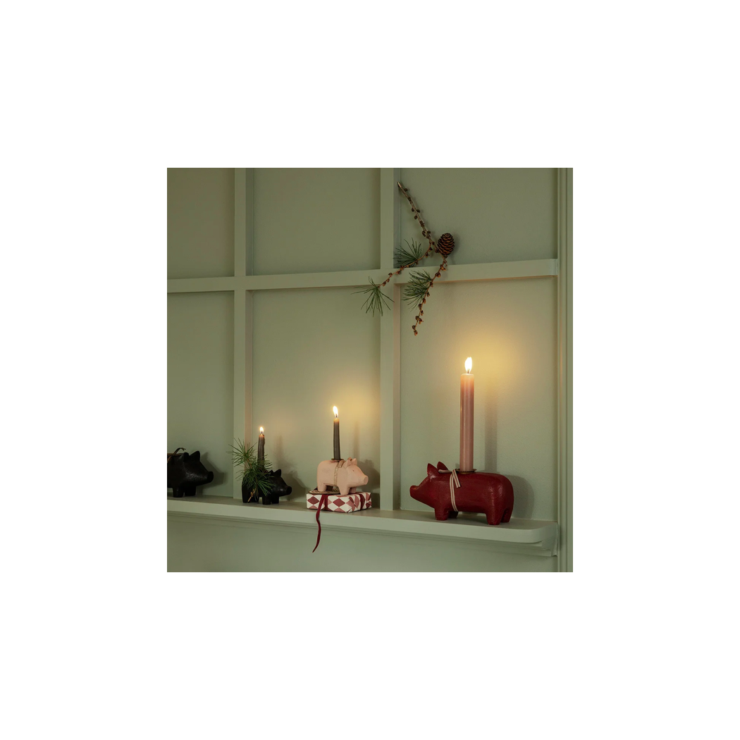 Czerwony Mały Bębenek - Dekoracja Bożonarodzeniowa - Metal Ornament Small Drum Red - Akcesoria dla Lalek - Maileg