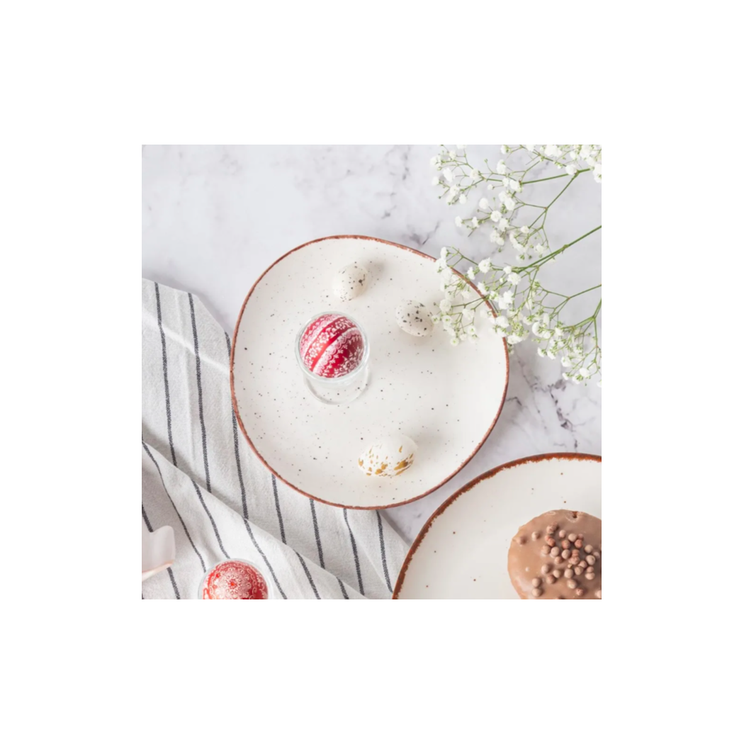 Organic Sand - Talerz Deserowy 19,5 cm - Porcelanowy - Altom Design