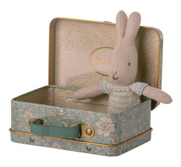 Jasnoniebieski Króliczek w Walizce - Rabbit in suitcase - Maileg