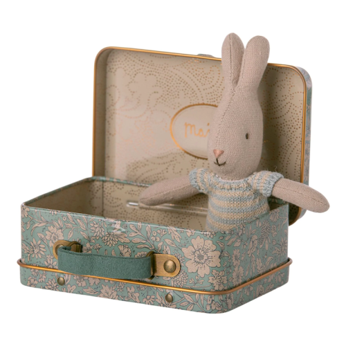 Jasnoniebieski Króliczek w Walizce - Rabbit in suitcase - Maileg