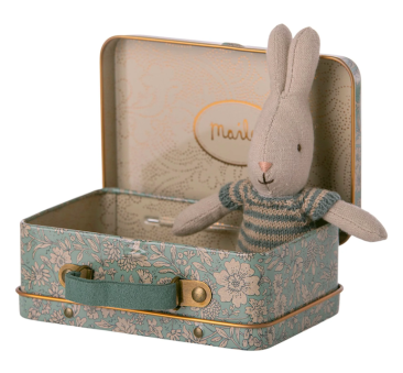 Ciemnoniebieski Króliczek w Walizce - Rabbit in suitcase - Maileg