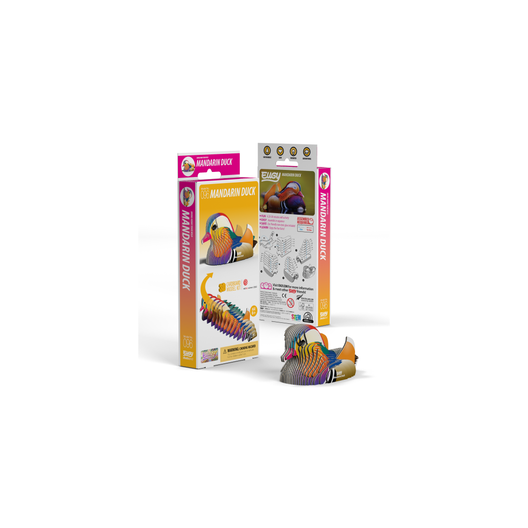 Kaczka Mandarynka - Eko Układanka 3D - Eugy