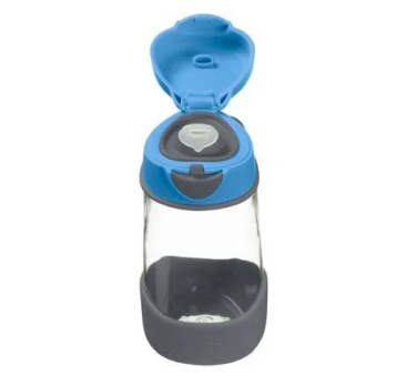 Blue Slate - Sportowa Tritanowa Butelka z Ustnikiem 600 ml - B.BOX