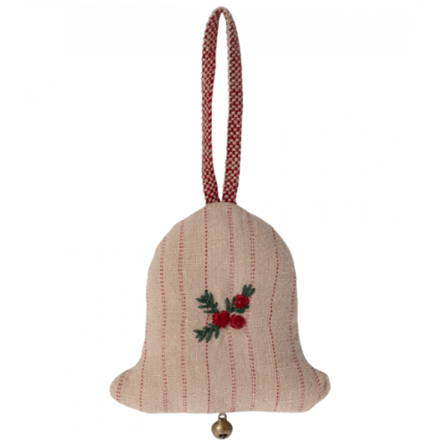 Mały Dzwoneczek na Czerwonym Sznureczku - Bell Ornament Small - Dekoracja Bożonarodzeniowa - Maileg