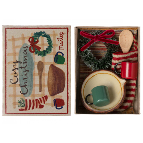 Zestaw Świąteczny - Cosy Christmas Set - Akcesoria dla Lalek- Maileg