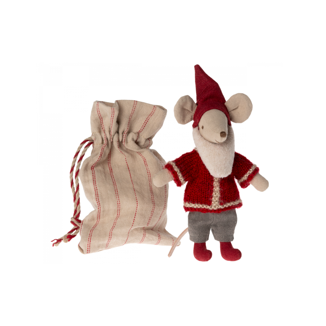 Myszka Święty Mikołaj w Piernikowym Domku - Santa Mouse - Maileg Christmas