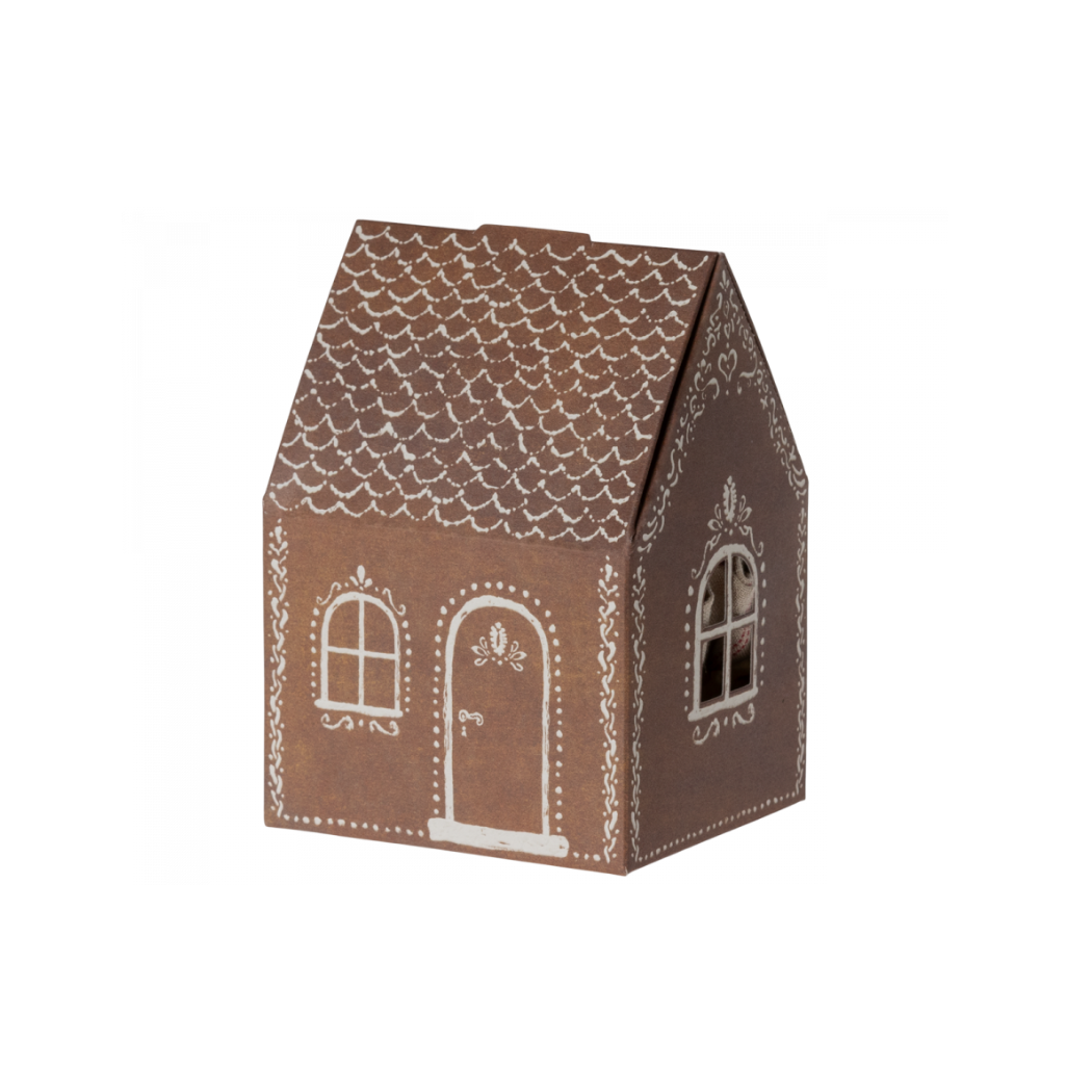 Myszka Święty Mikołaj w Piernikowym Domku - Santa Mouse - Maileg Christmas