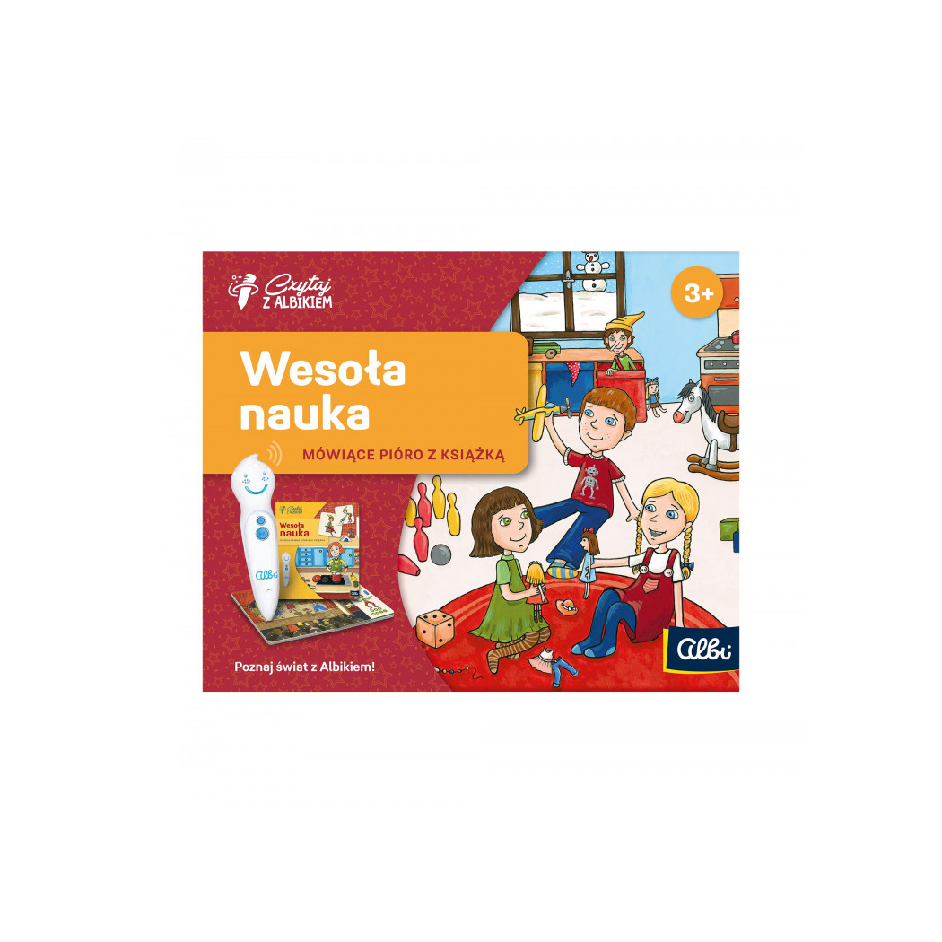 Zestaw Wesoła Nauka - Mówiące Pióro z Książką - Czytaj z Albikiem - Albi