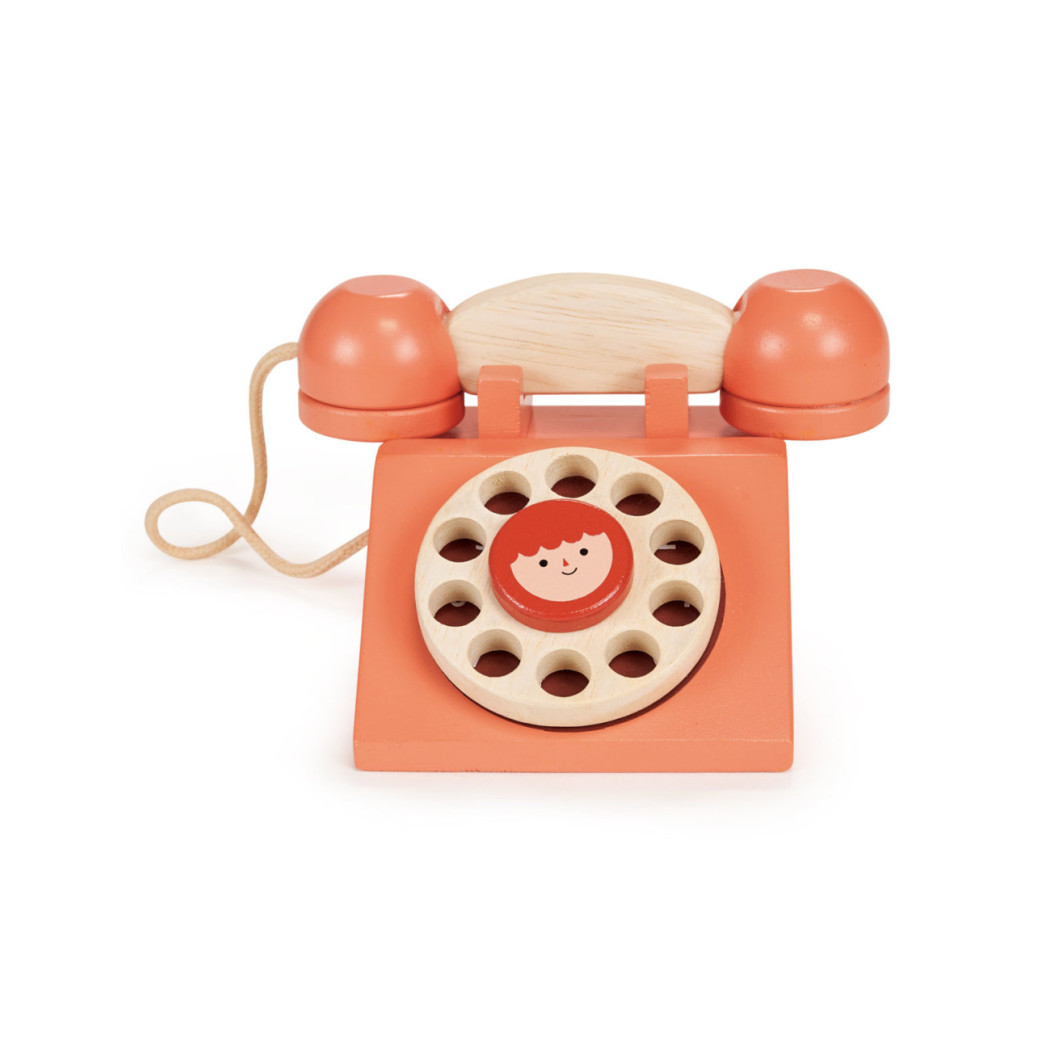 Drewniany Telefon Stacjonarny - Mentari - Tender Leaf