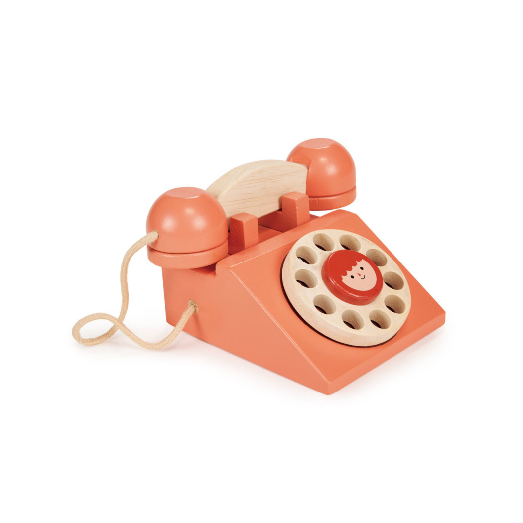 Drewniany Telefon Stacjonarny - Mentari - Tender Leaf