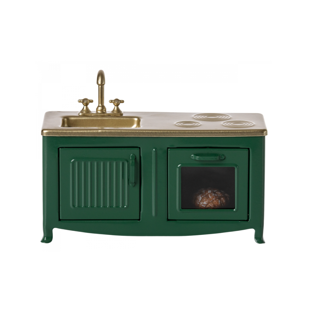 Zielona Kuchnia - Kitchen Mouse - Dark Green - Akcesoria dla Lalek - Maileg