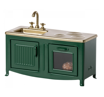 Zielona Kuchnia - Kitchen Mouse - Dark Green - Akcesoria dla Lalek - Maileg