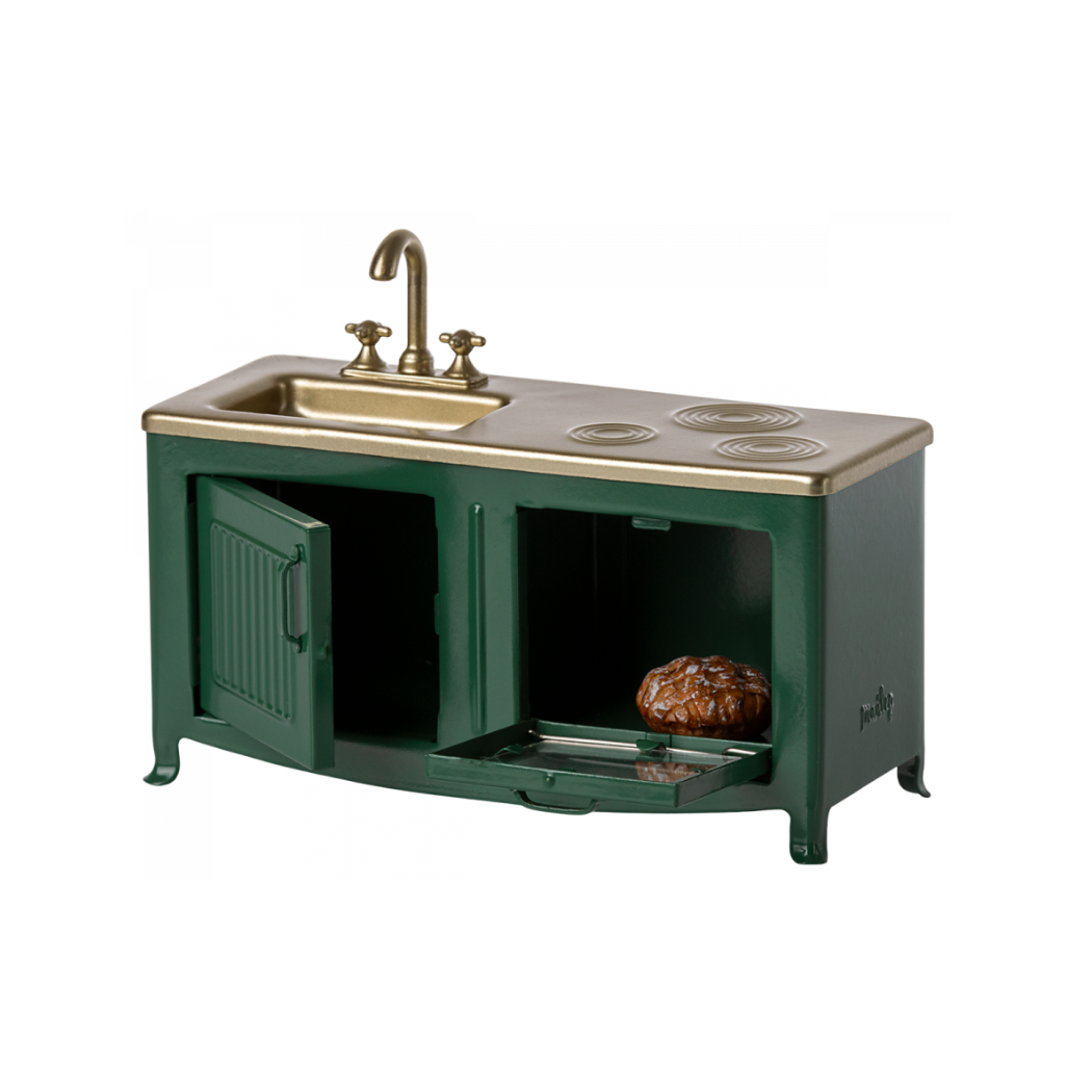 Zielona Kuchnia - Kitchen Mouse - Dark Green - Akcesoria dla Lalek - Maileg