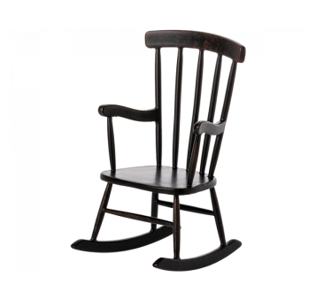 Fotel Bujany Antracyt - Rocking Chair Mouse - Anthracite - Maileg