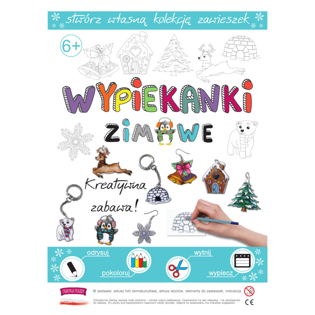 Zimowe Wypiekanki - Breloczki, Zawieszki, Kolczyki - Fabryka Frajdy