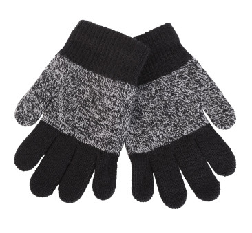 Czarne - Rękawiczki Dziecięce 16 cm - Pięciopalczaste RRK250-004 - MORAJ