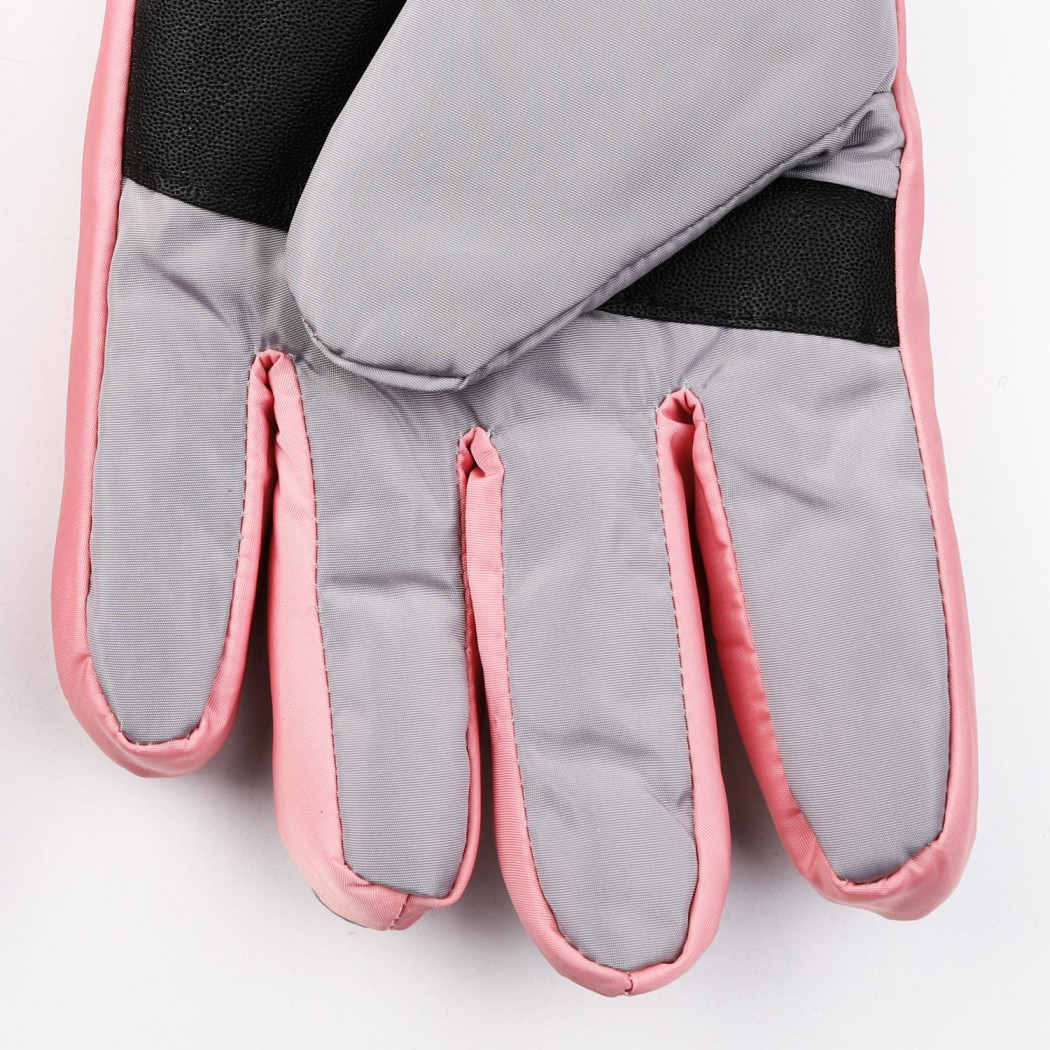 Różowe Ortalionowe - Rękawiczki Dziecięce 20 cm - Pięciopalczaste - MORAJ