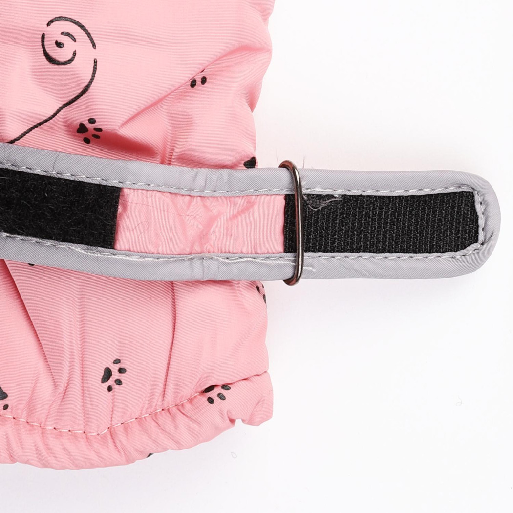 Różowe Ortalionowe - Rękawiczki Dziecięce 20 cm - Pięciopalczaste - MORAJ