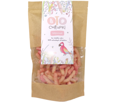 Malinowe - OTO Chrupki - Orkiszowe z Suszoną Maliną Zdrowe Przekąski - OTO Landia - 25 g