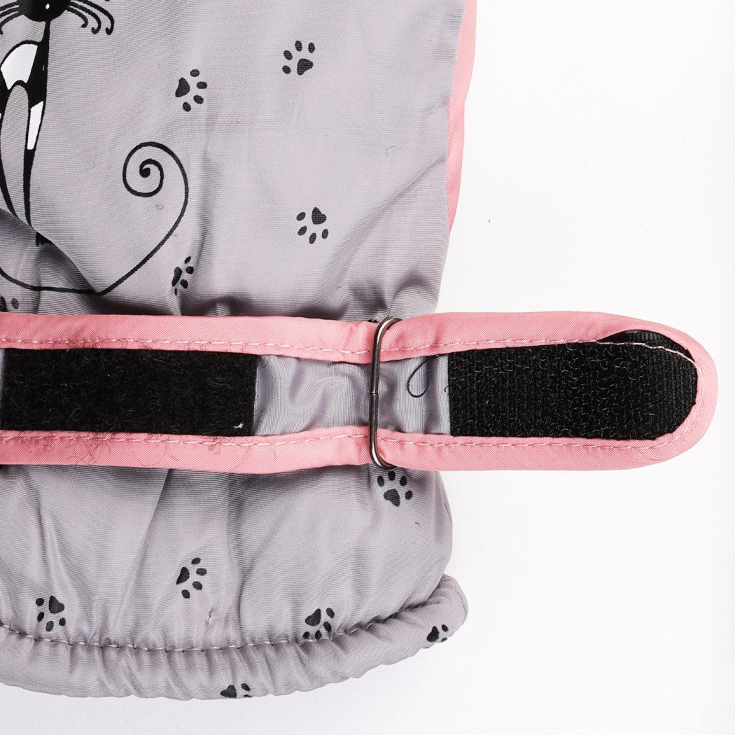 Szare Ortalionowe - Rękawiczki Dziecięce 18 cm - Pięciopalczaste - MORAJ