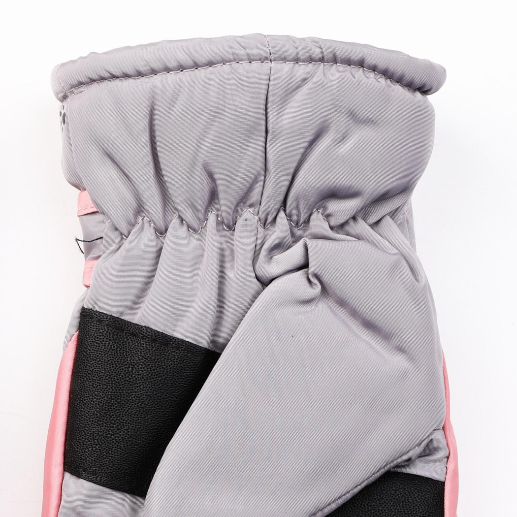 Szare Ortalionowe - Rękawiczki Dziecięce 18 cm - Pięciopalczaste - MORAJ