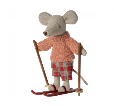 Starsza Siostra z Nartami - Winter Mouse - Big Sister - Maileg