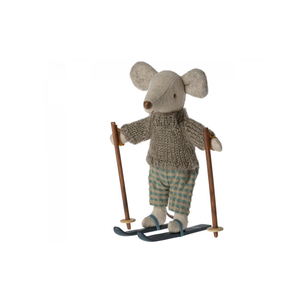 Starszy Brat z Nartami - Winter mouse - Big Brother - Maileg