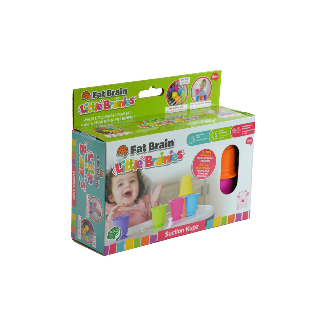 Kubeczki Przyssawki - Miękkie Kubeczki z Przyssawkami - Fat Brain Toys