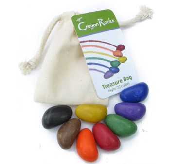 CRAYON ROCKS KREDKI KAMYKI - 8 SZT W BAWEŁNIANYM WORECZKU