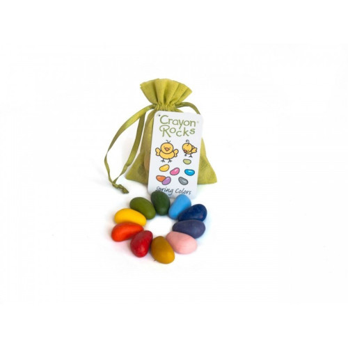 Crayon Rocks - Wiosna - kredki stożkowe kamyki - 10 sztuk w woreczku