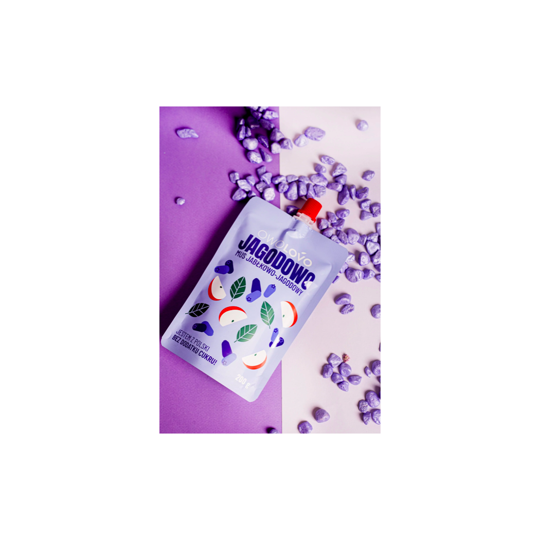 MUS JABŁKOWO - JAGODOWY - OWOLOVO