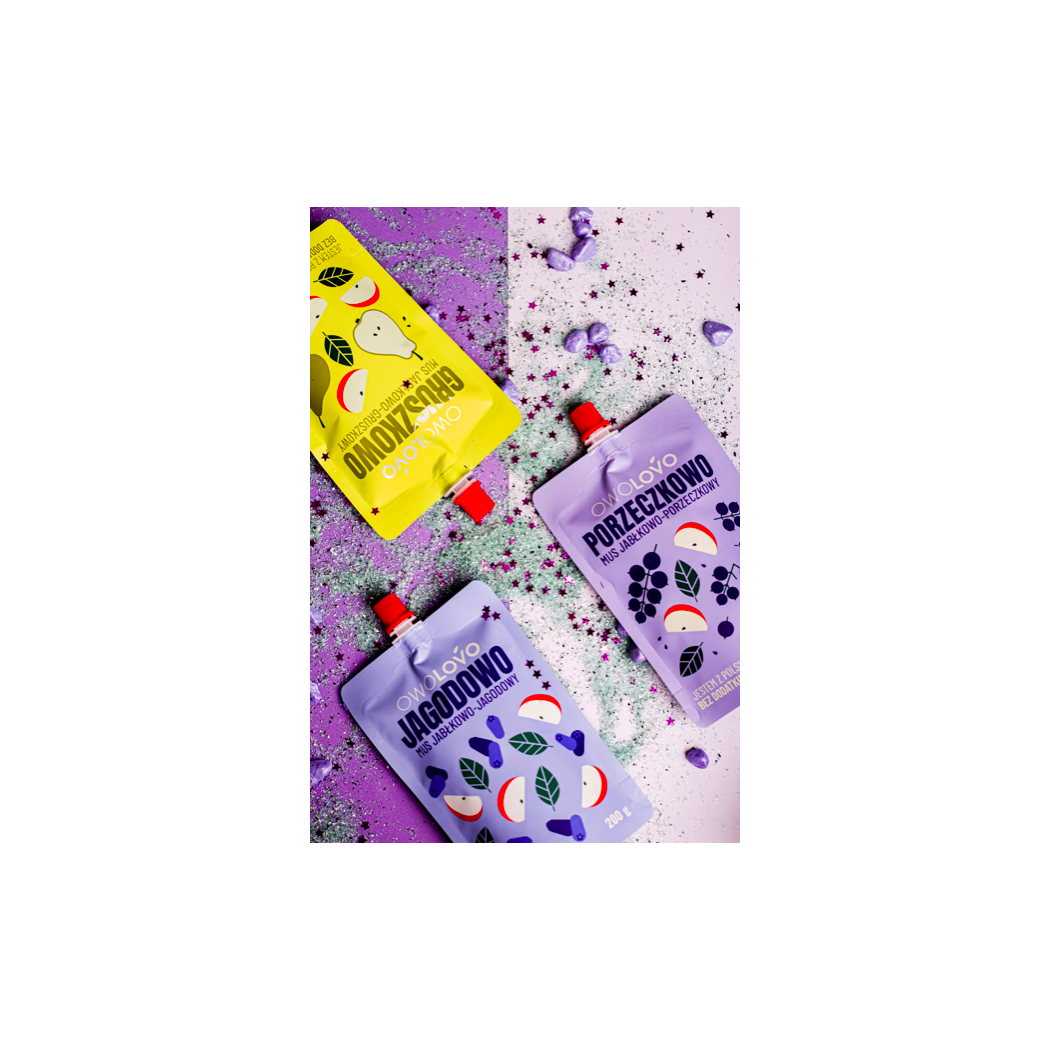 MUS JABŁKOWO - JAGODOWY - OWOLOVO