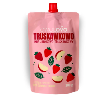MUS JABŁKOWO - TRUSKAWKOWY - OWOLOVO
